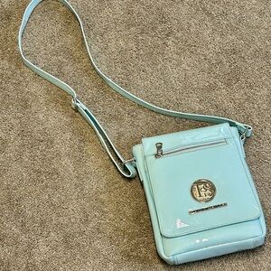 Luxury Light Blue Messenger Bag